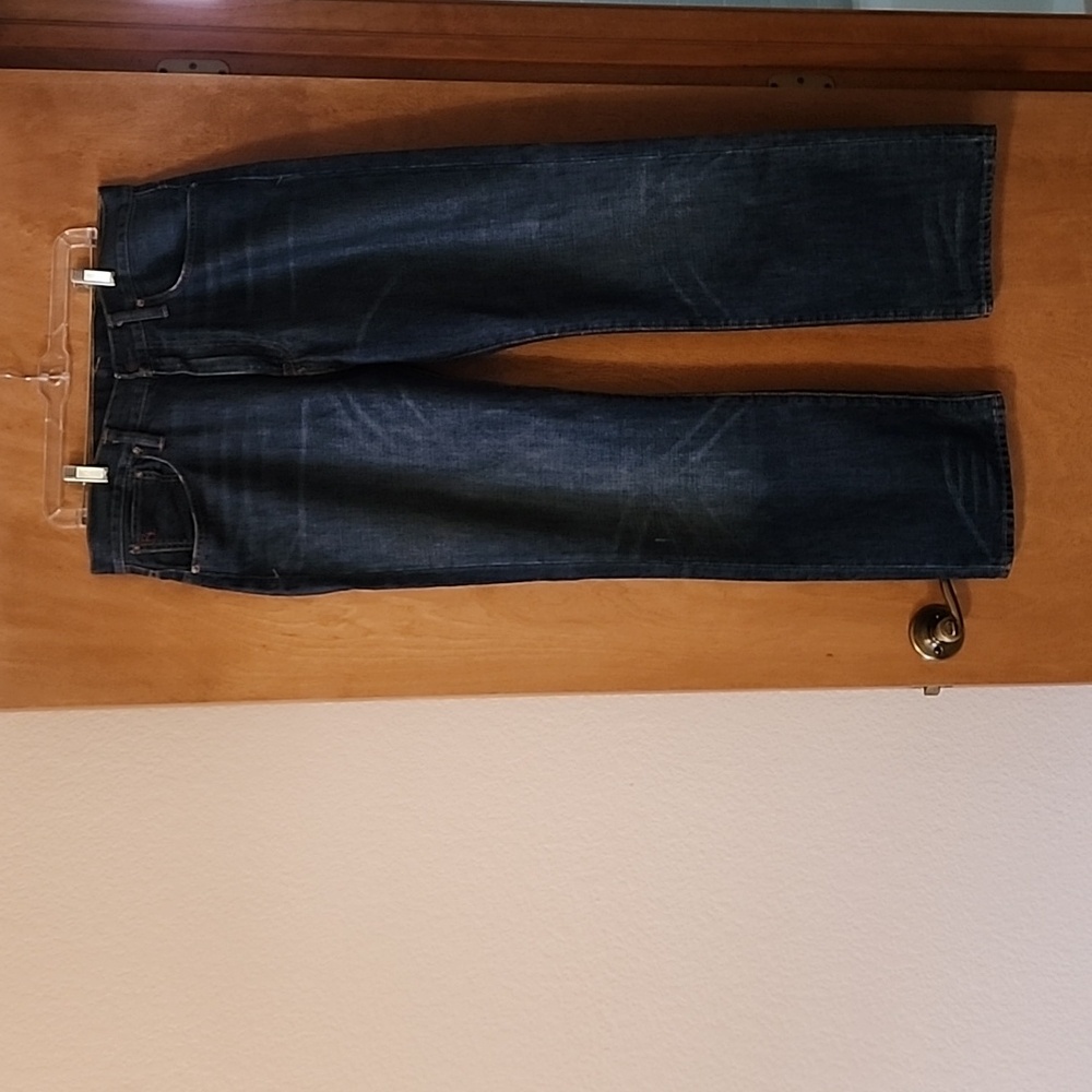 Worn Once Mens Polo Dark Blue Jeans 33x30